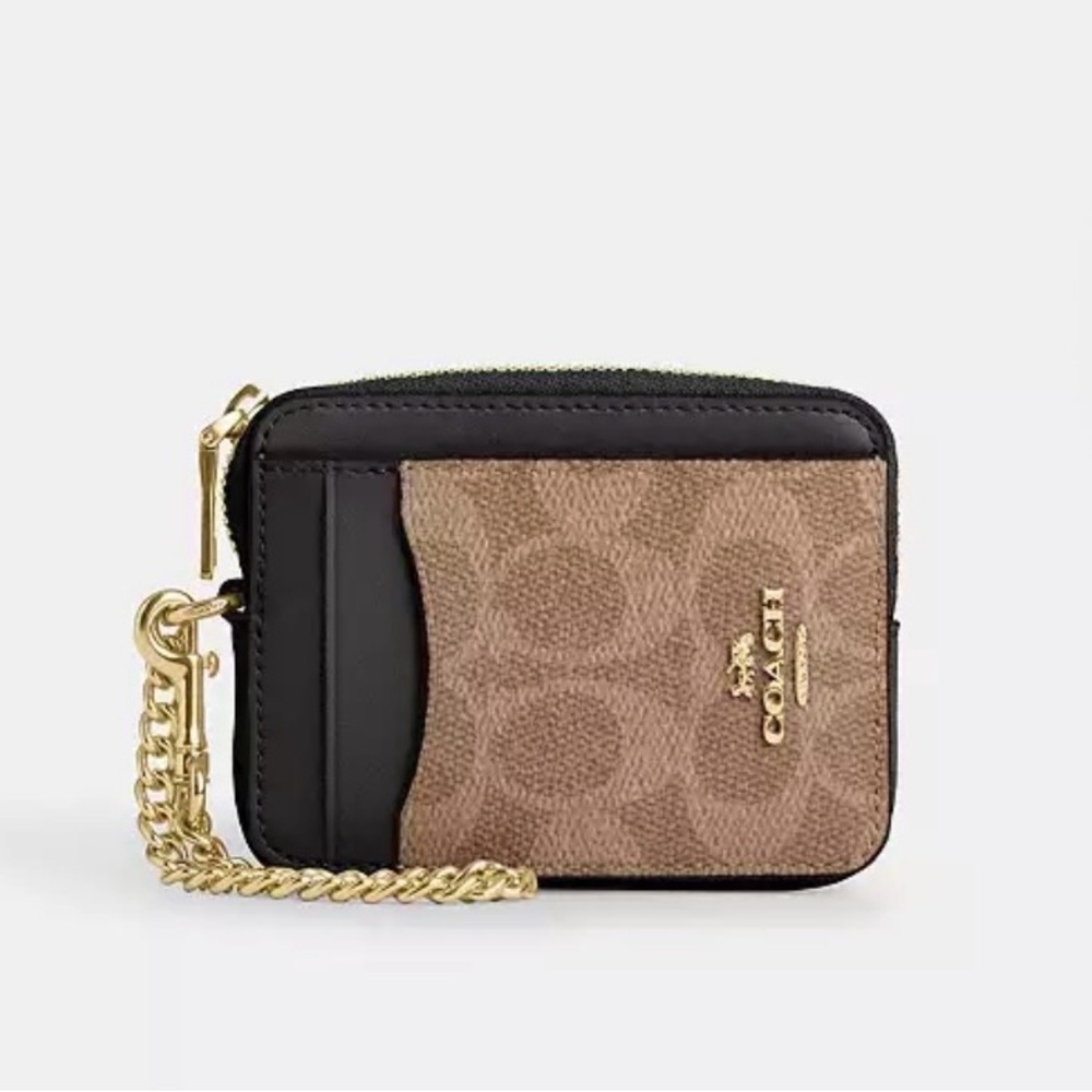 Zip Card Case In Signature Canvas